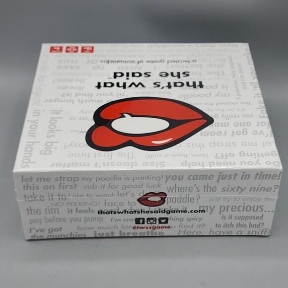 Party Game of Innuendos "Thats What She Said" Sealed Brand New Cards Bucks Hens - Picture 11 of 12